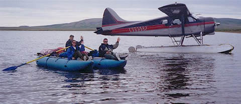 Bush plane service for drop off rafting trips